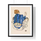 Seated Woman, Back View (1917) by Egon Schiele, from the Original, Framed Art Print