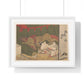 Lovers Beneath a Mosquito Net (18th Century) by Suzuki Harunobu, from the Original, Framed Print