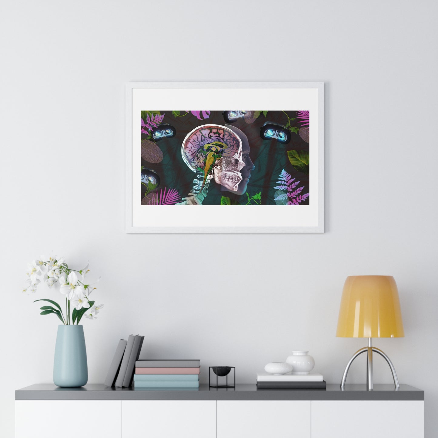 Psychedelics and Virtual Reality Art Framed Print