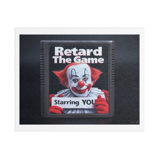 Retard: The Game, Abstract Art 'Designed by AI' Print on Canvas