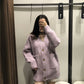 Women's Lazy Knit Patch Pocket Sweater Coat