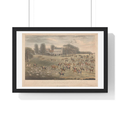 The Hampshire Hunt (1822) by Charles Turner, from the Original, Framed Art Print