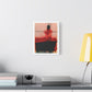 In a Boat, Neo-Surrealism, Art Print on Satin Canvas, Stretched