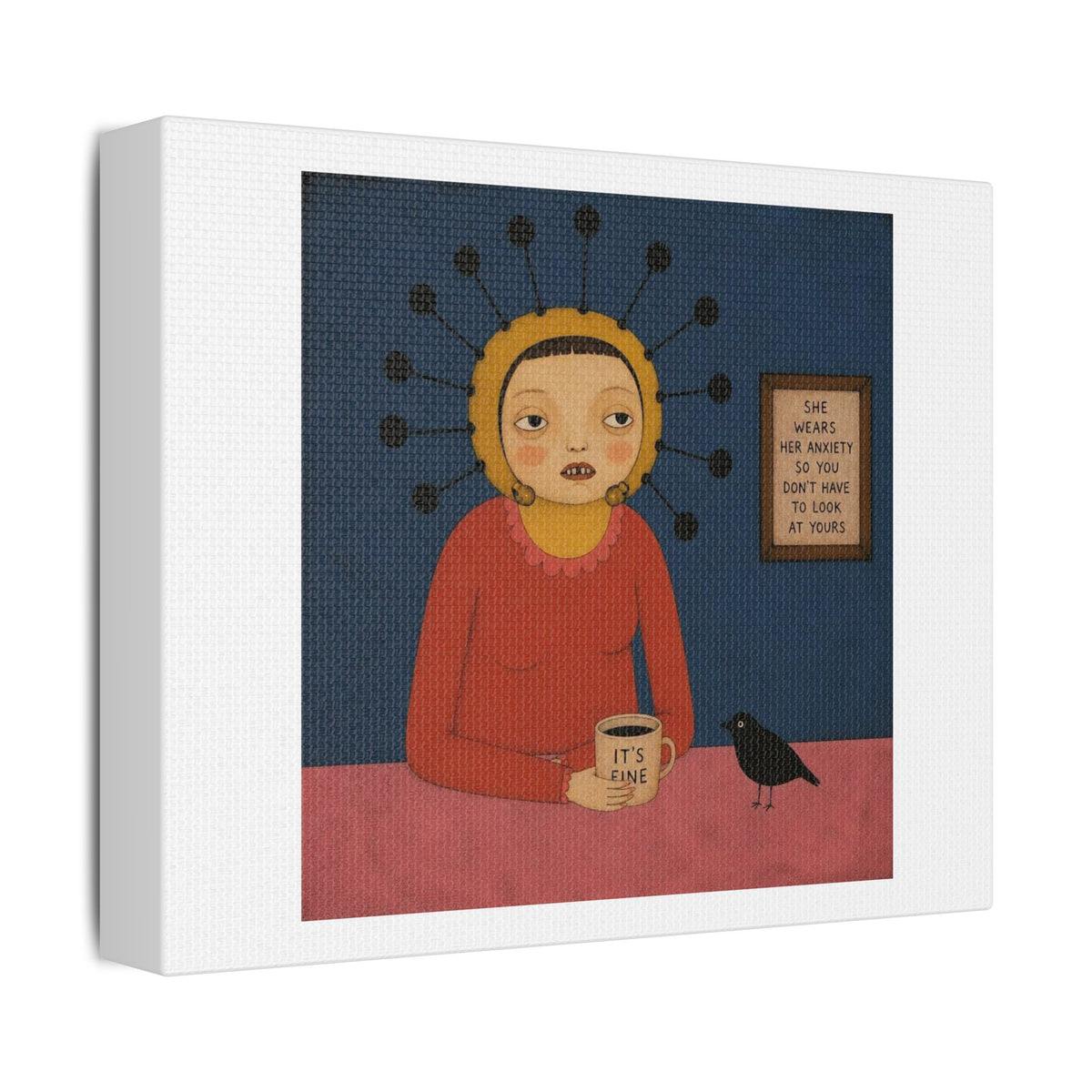 It's Fine IV, Cartoon Art Print on Canvas