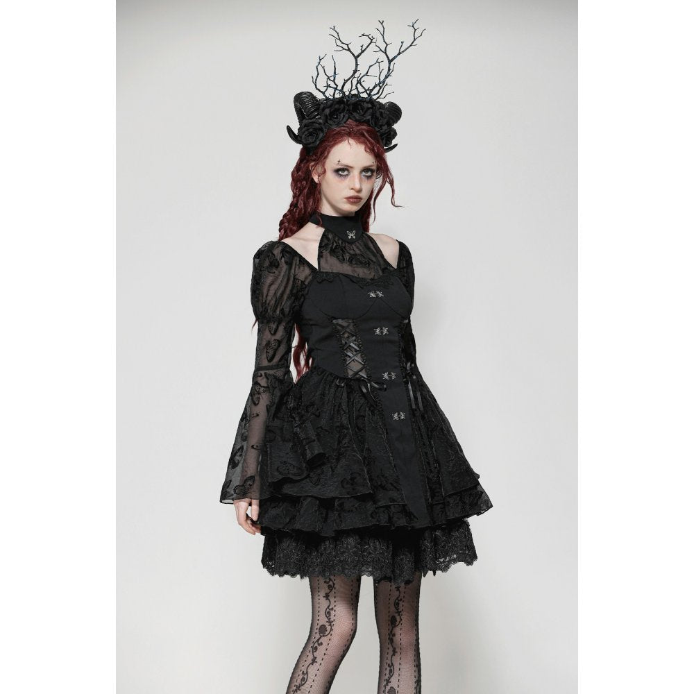 Dark in Love Blanche Butterfly Big-Sleeves Dress