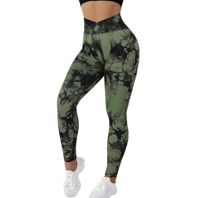 Tie Dye Women's Leggings Gym Yoga Pants