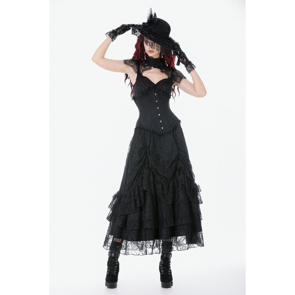 Dark in Love Talia Gothic Longline Metal-Boned Corset