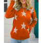 Vireous Five-Pointed Star Casual Women's Sweater