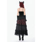 Dark in Love Dark Spliced Lace Maxi Skirt
