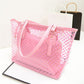 Candy Colour Transparent Handbag