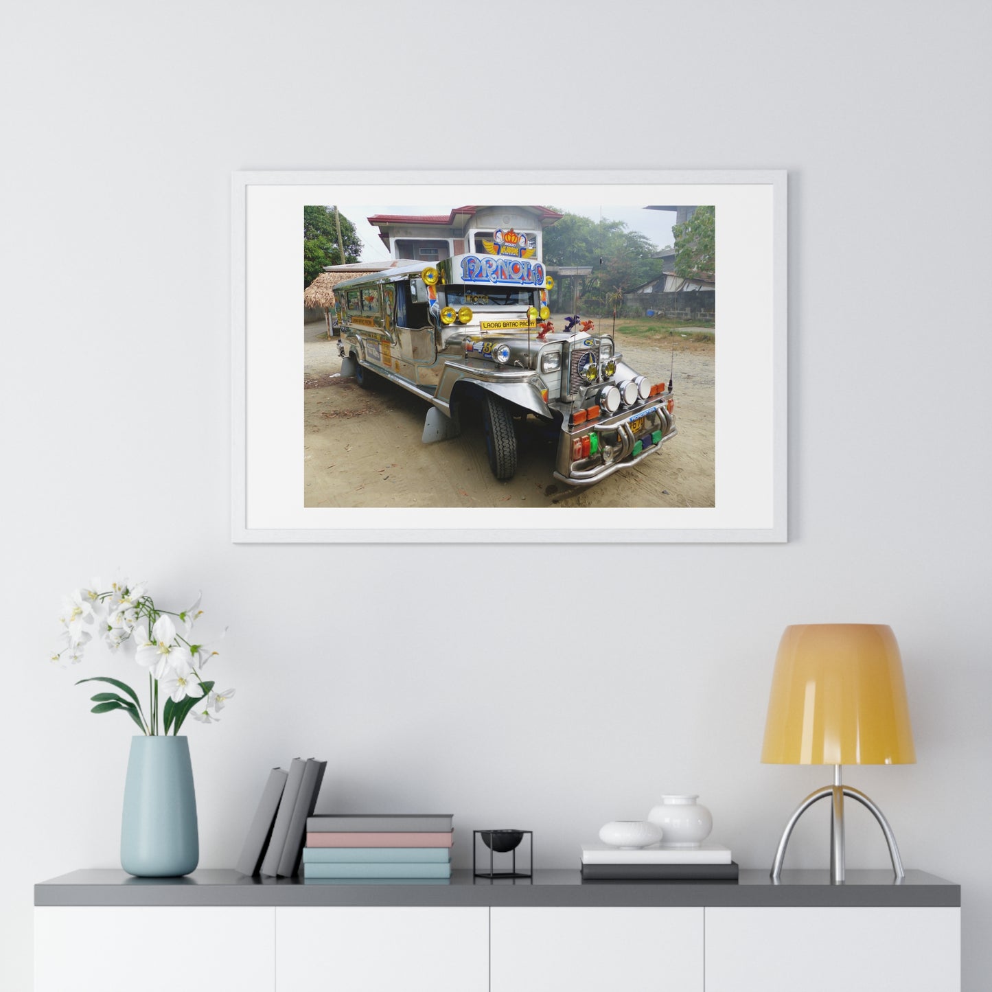 Jeepney, Philippines, Photographic Art, from the Original, Framed Print