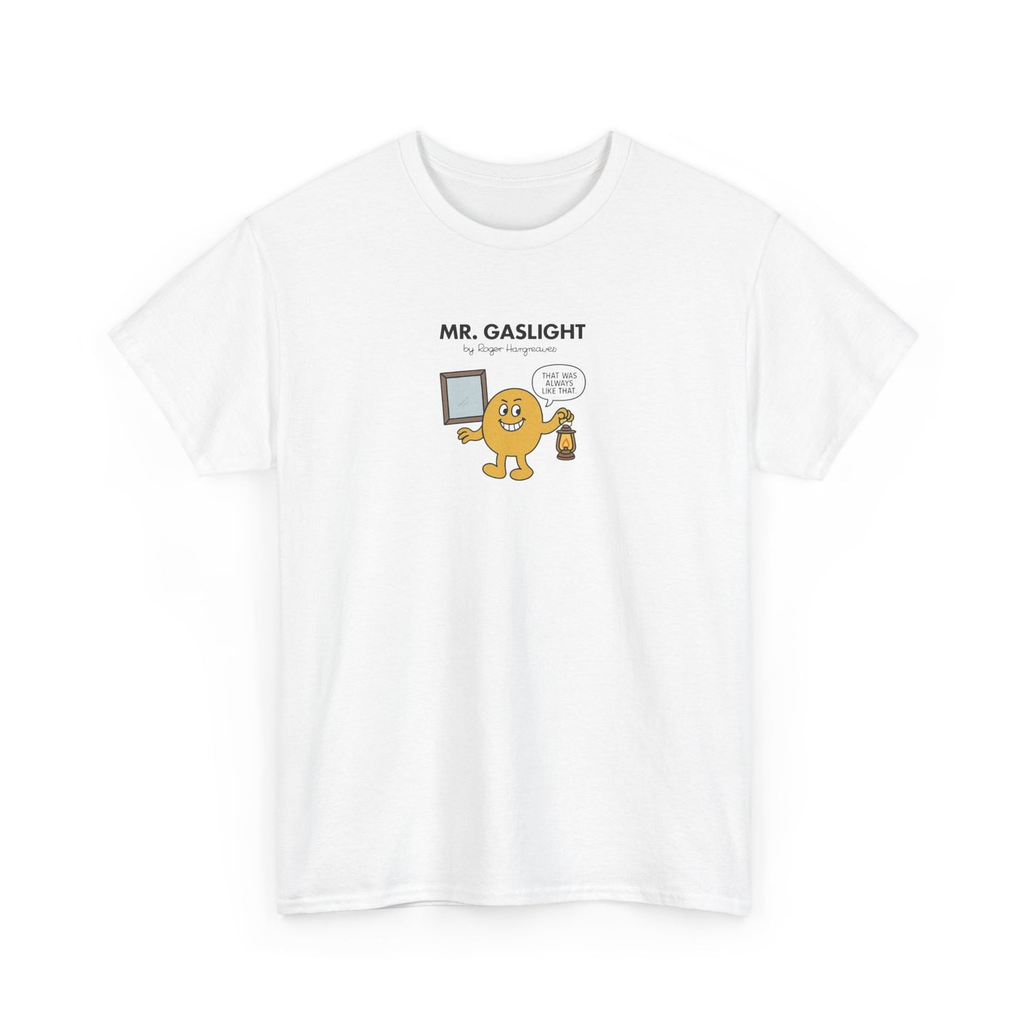 Mr Gaslight, Funny Mr Men Cartoon Art T-Shirt