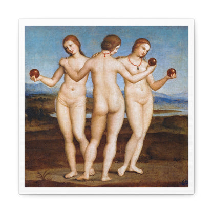 The Three Graces (1504) by Raphael, Canvas Art Print from the Original