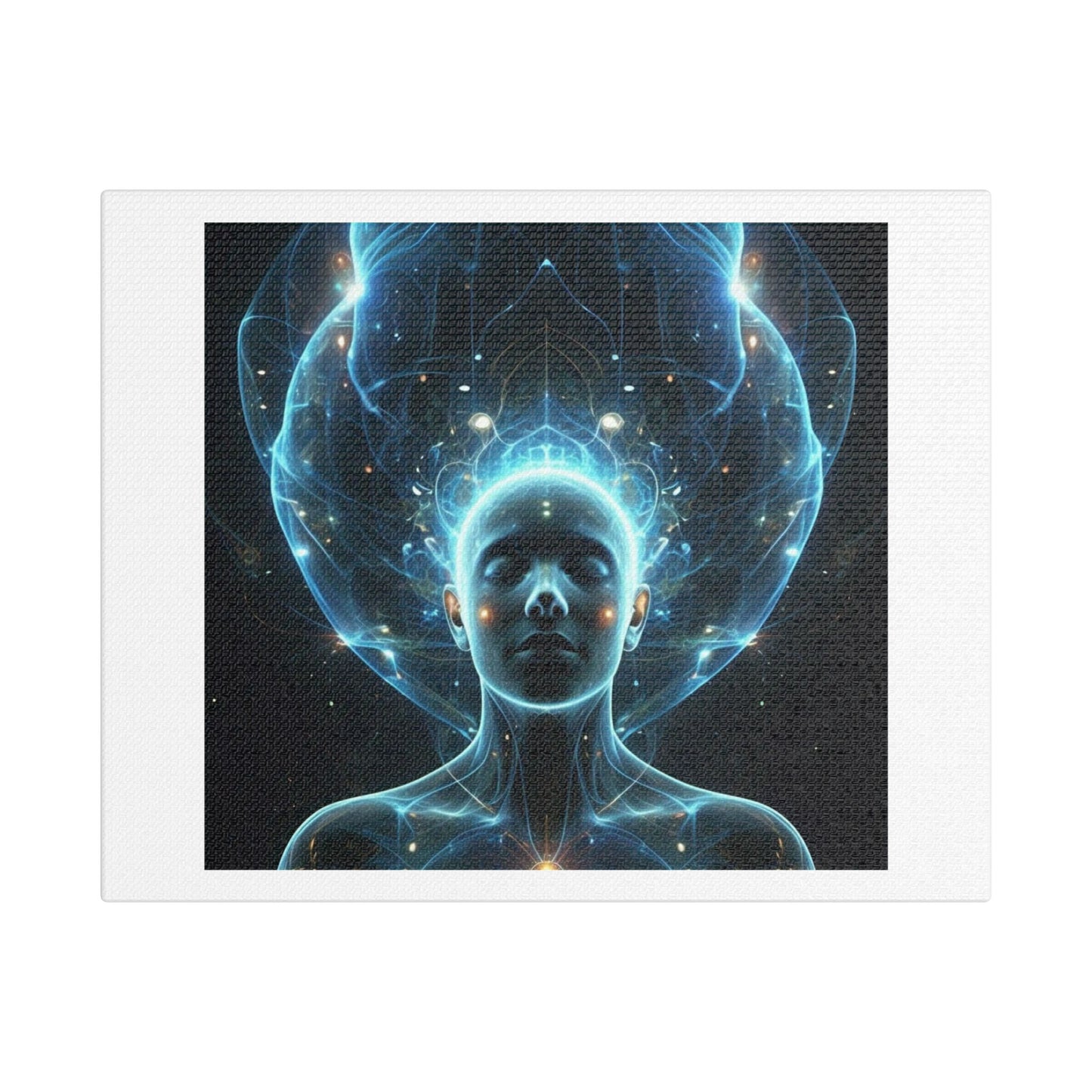 Human Consciousness in the Cosmos II, Abstract Art 'Designed by AI' Print on Canvas