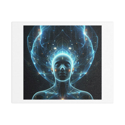 Human Consciousness in the Cosmos II, Abstract Art 'Designed by AI' Print on Canvas