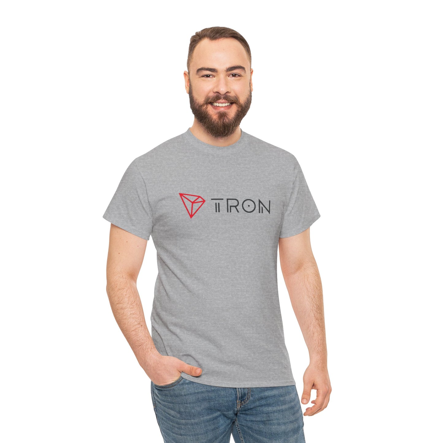Tron (Blockchain) #TRX Crypto Unisex Heavy Cotton T-Shirt