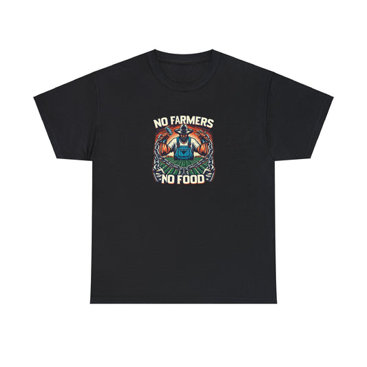 No Farmers, No Food, Cotton T-Shirt