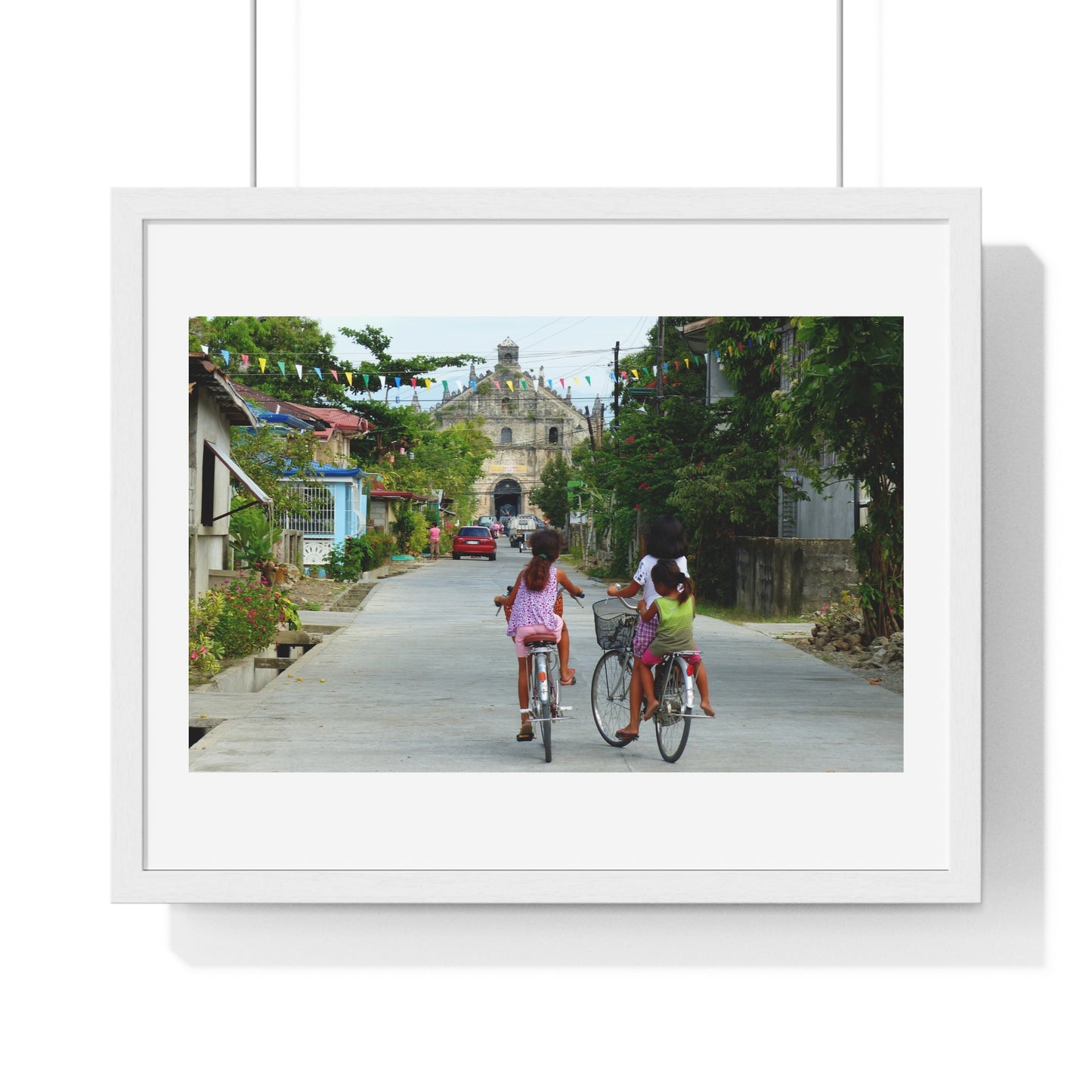 Street Scene, Philippines, Photographic Art, from the Original, Framed Print