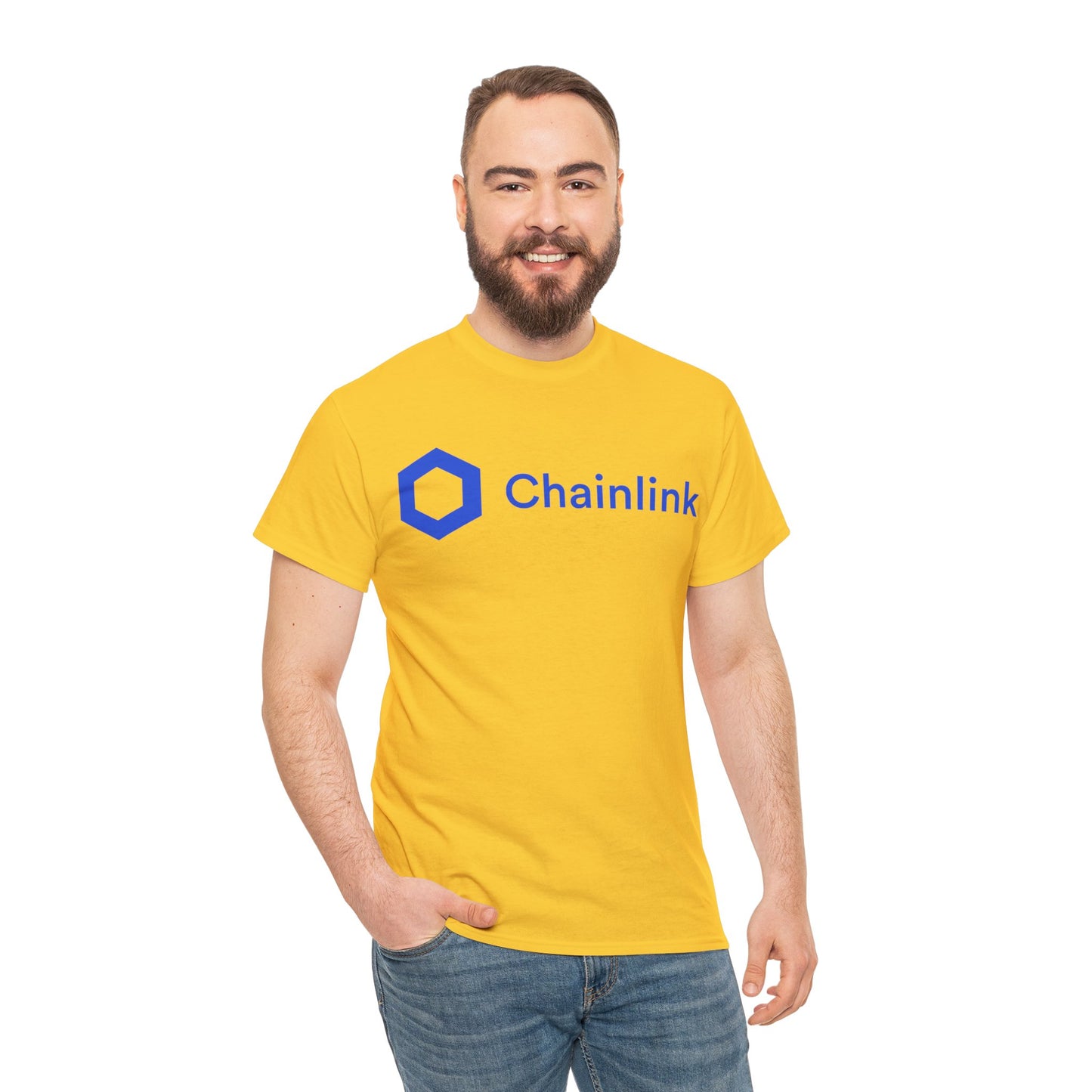 Chainlink #LINK Crypto Unisex Heavy Cotton T-Shirt