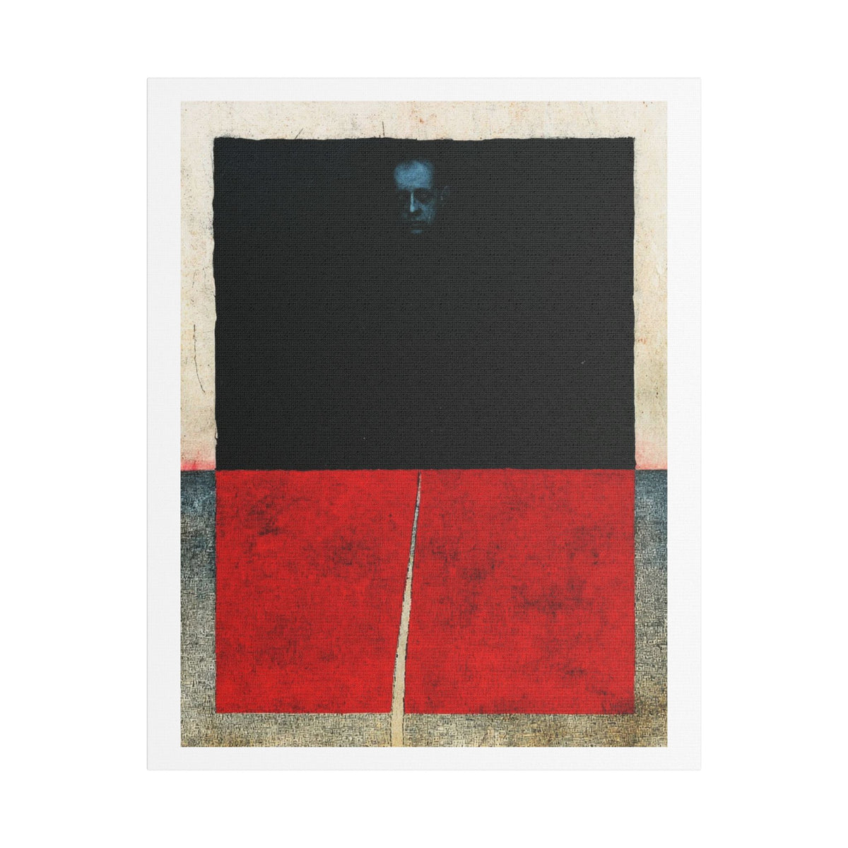 Darkness, Neo-Surrealism, Art Print on Satin Canvas, Stretched