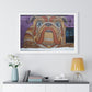 Mural Art: Artist Chuck U's Bulldog Mosaic in Downtown Minneapolis, Minnesota, Framed Print