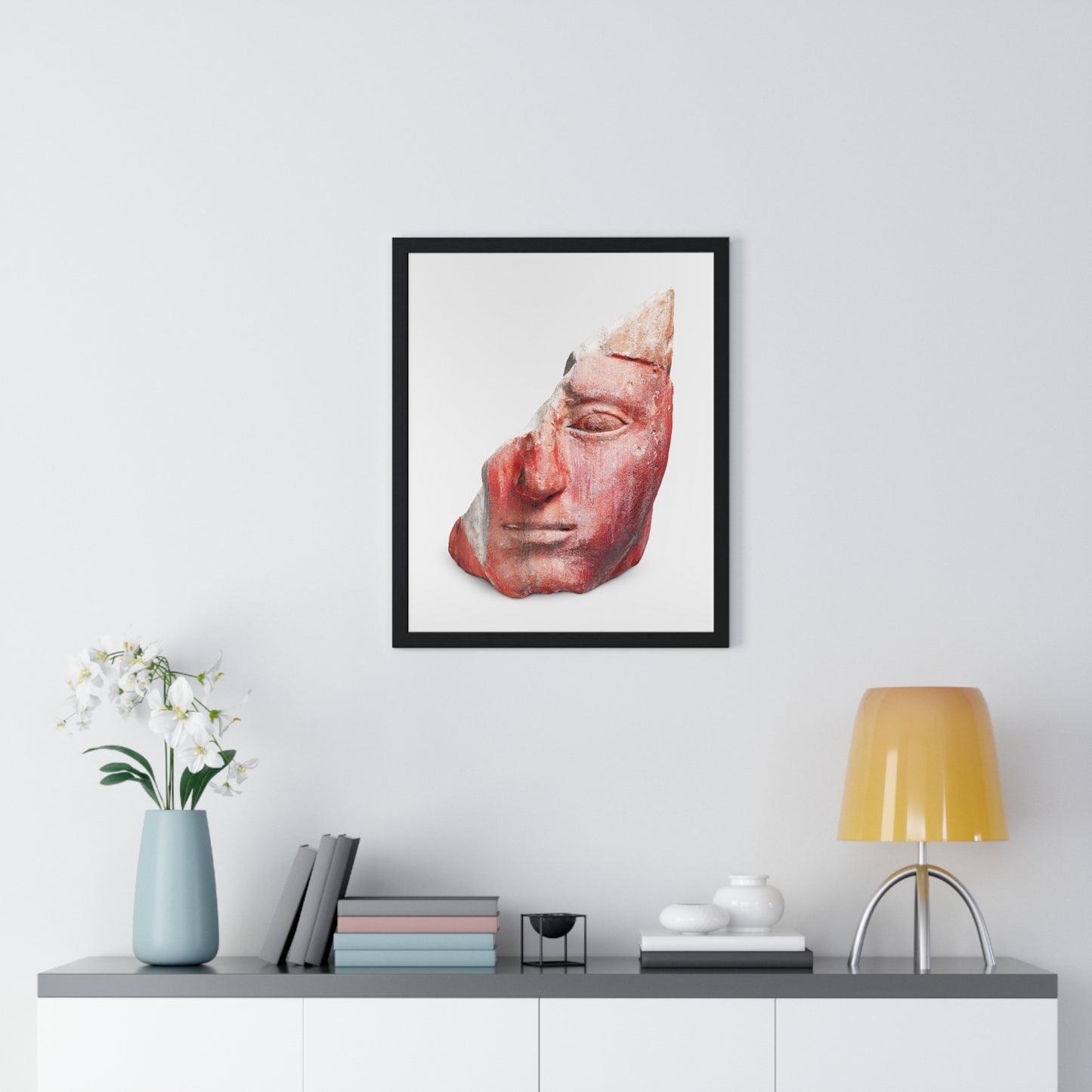 Head from a Statue of King Amenhotep I (1525–1504 BC) Framed Art Print