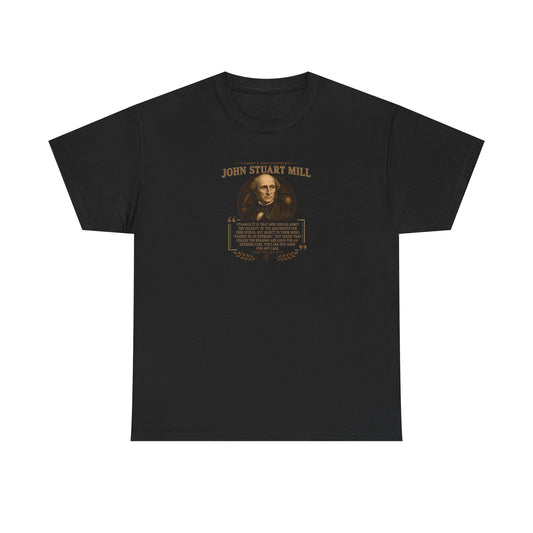 John Stuart Mill on the Benefits of Free Speech, Philosophy Tribute T-Shirt