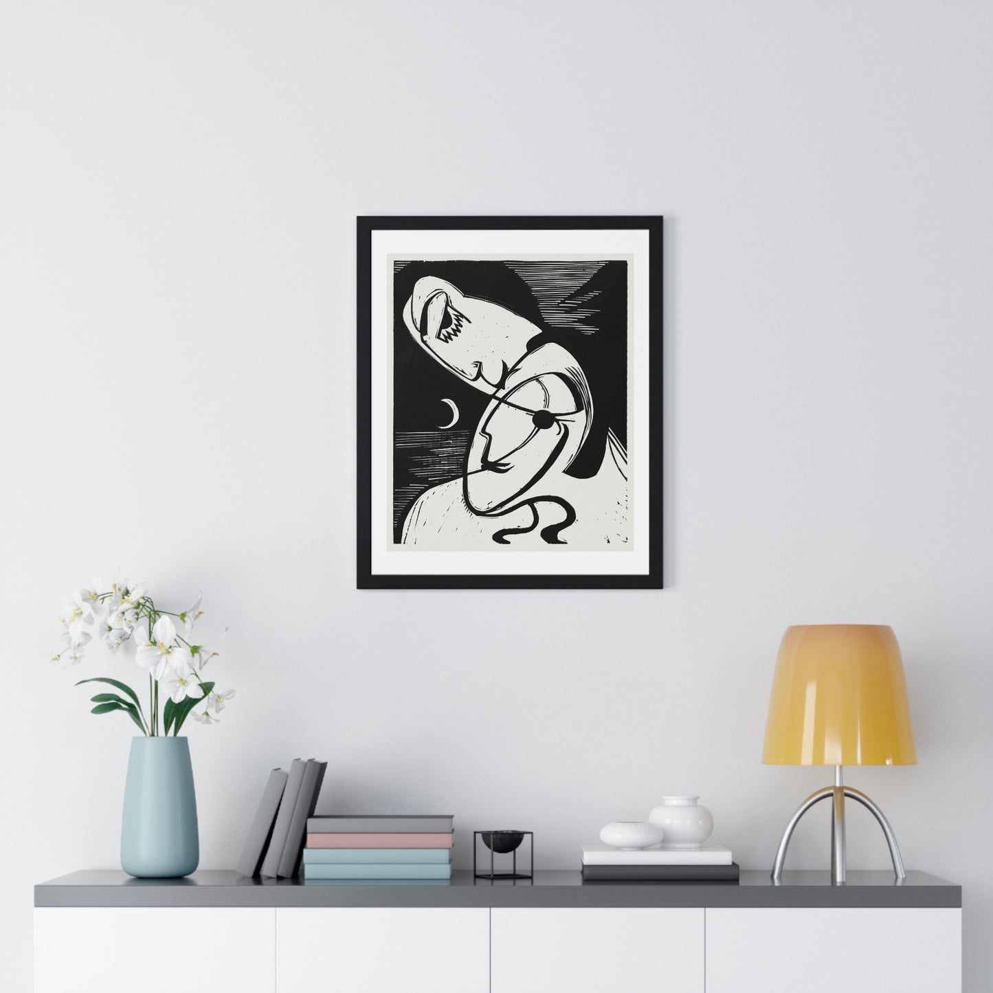 The Kiss (1930) by Ernst Ludwig Kirchner, from the Original, Framed Art Print