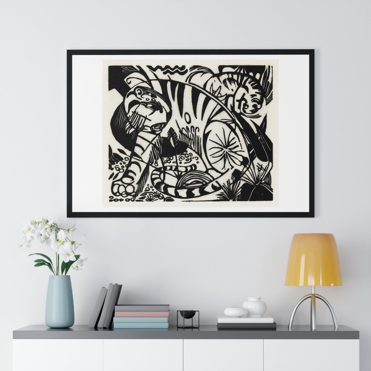 Tiger (1912) by Franz Marc, from the Original, Framed Art Print