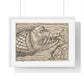 Jonah and the Whale 16th Century Print from the Original, Framed Art Print