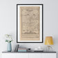 Antique Pictorial Map 'The Journey of Life' (1775) by George Wright from the Original, Framed Art Print