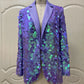 Loose Petal Sequins Women's Fashion Tuxedo, Glam Eveningwear