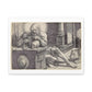 Saint Jerome in His Study (1521) by Lucas van Leyden from the Original, Framed Art Print