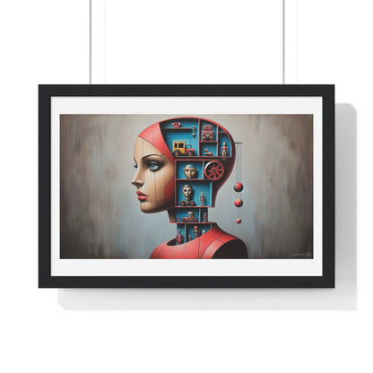 All is Within You, Abstract Art 'Designed by AI' Framed Print