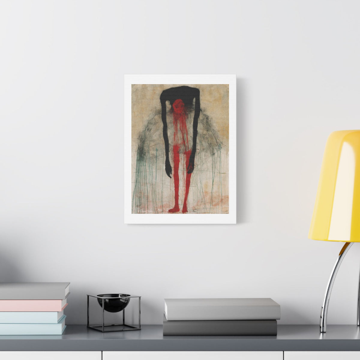 Ballerina, Neo-Surrealism, Art Print on Satin Canvas, Stretched