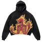 'Loving Skeleton' Fleece-Lined Printed Hooded, Multi Designs