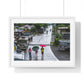 People Walking in the Rain in a Small Village, Nueva Vizcaya, Philippines (2017) Photographic Art, from the Original, Framed Print