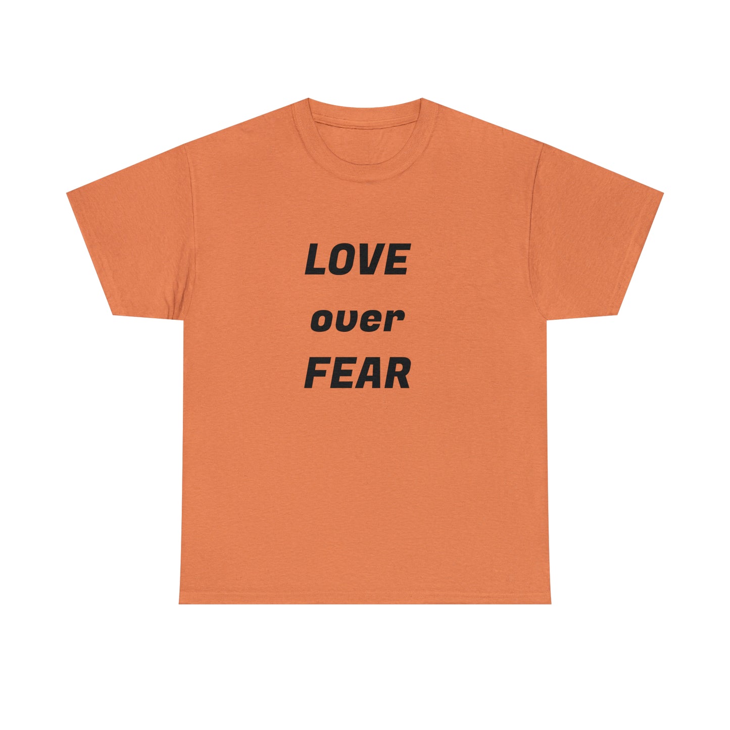 'Love Over Fear' Cotton T-Shirt