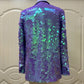 Loose Petal Sequins Women's Fashion Tuxedo, Glam Eveningwear