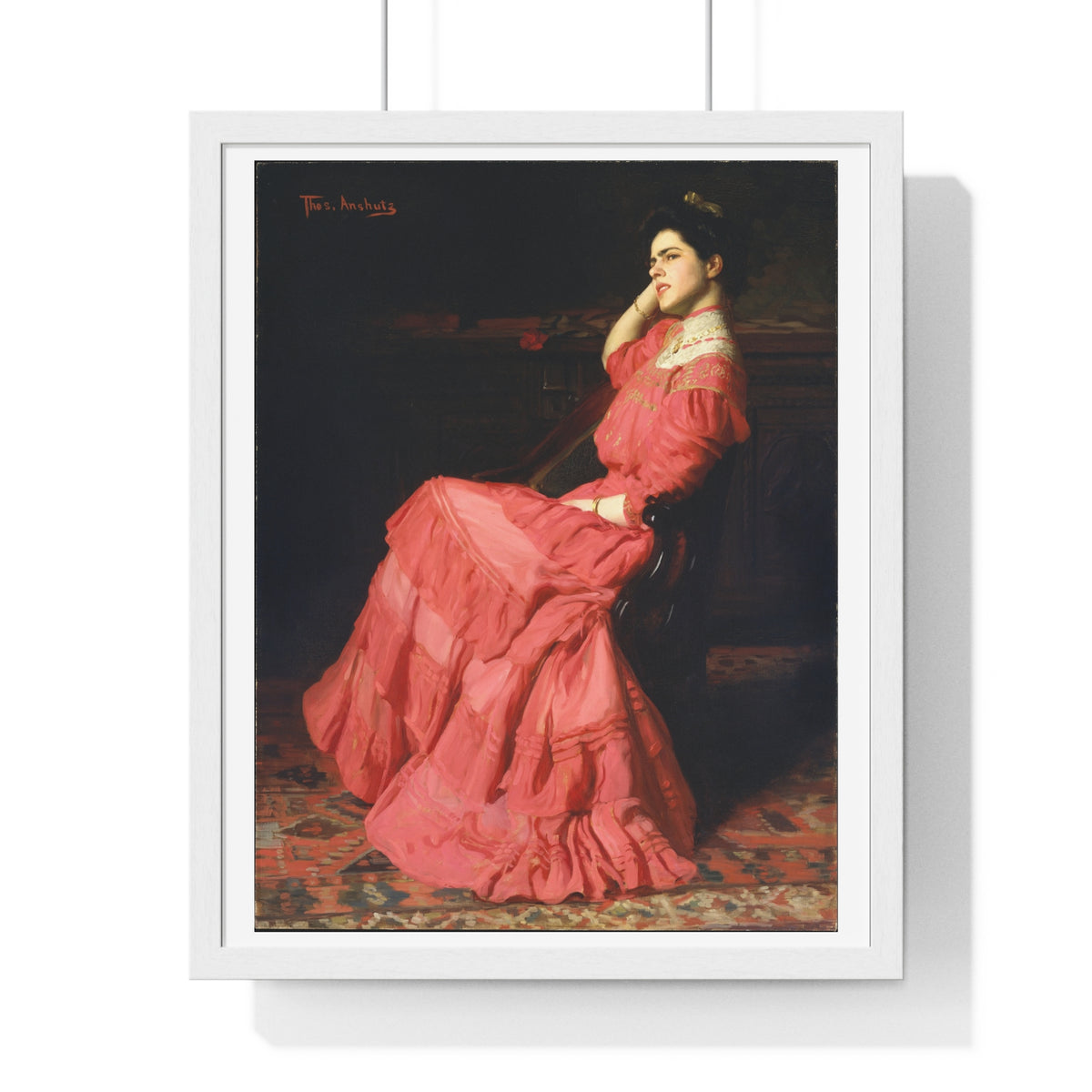A Rose by Thomas Anshutz (1907) From the Original, Framed Art Print