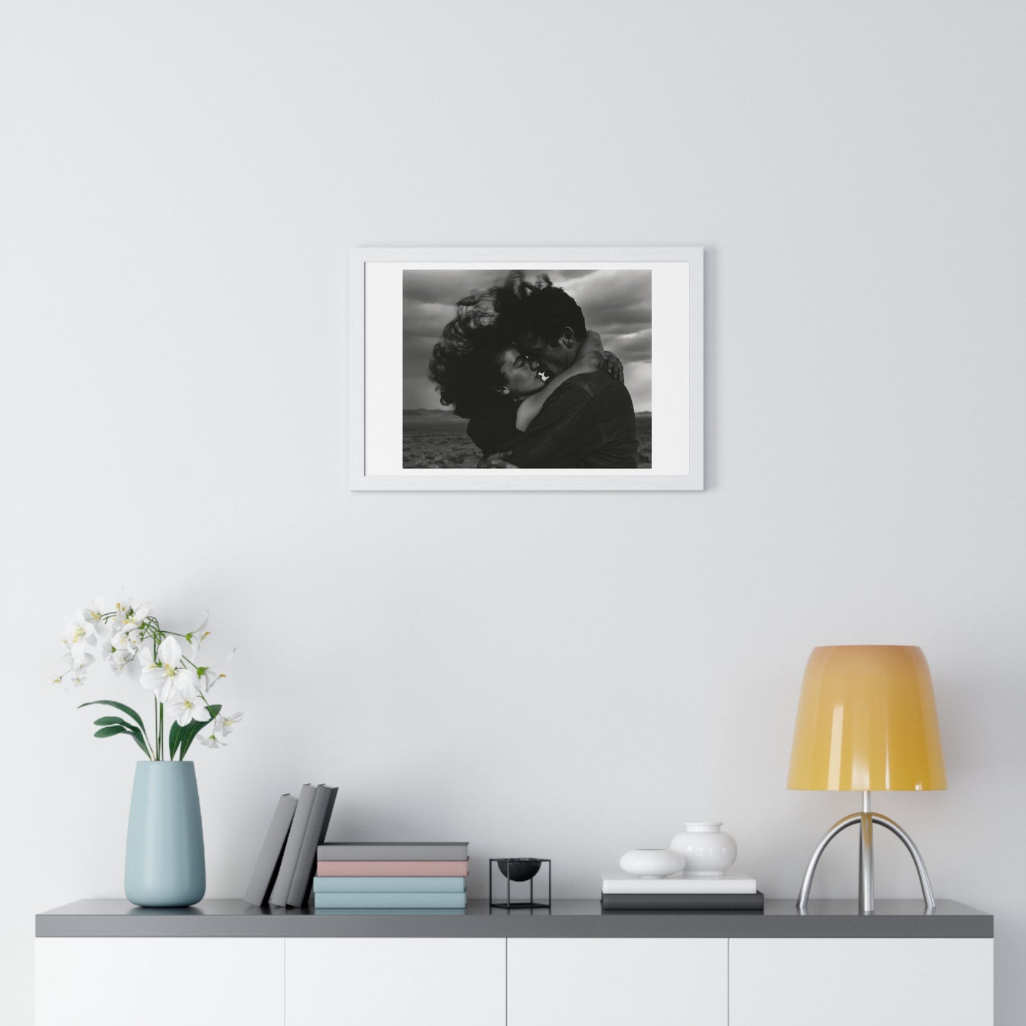 Nothing Else Matters, Romantic Black and White Photographic Art, Large Framed Print