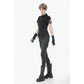 Dark in Love Ruptured Lace-Up Punk Shirt