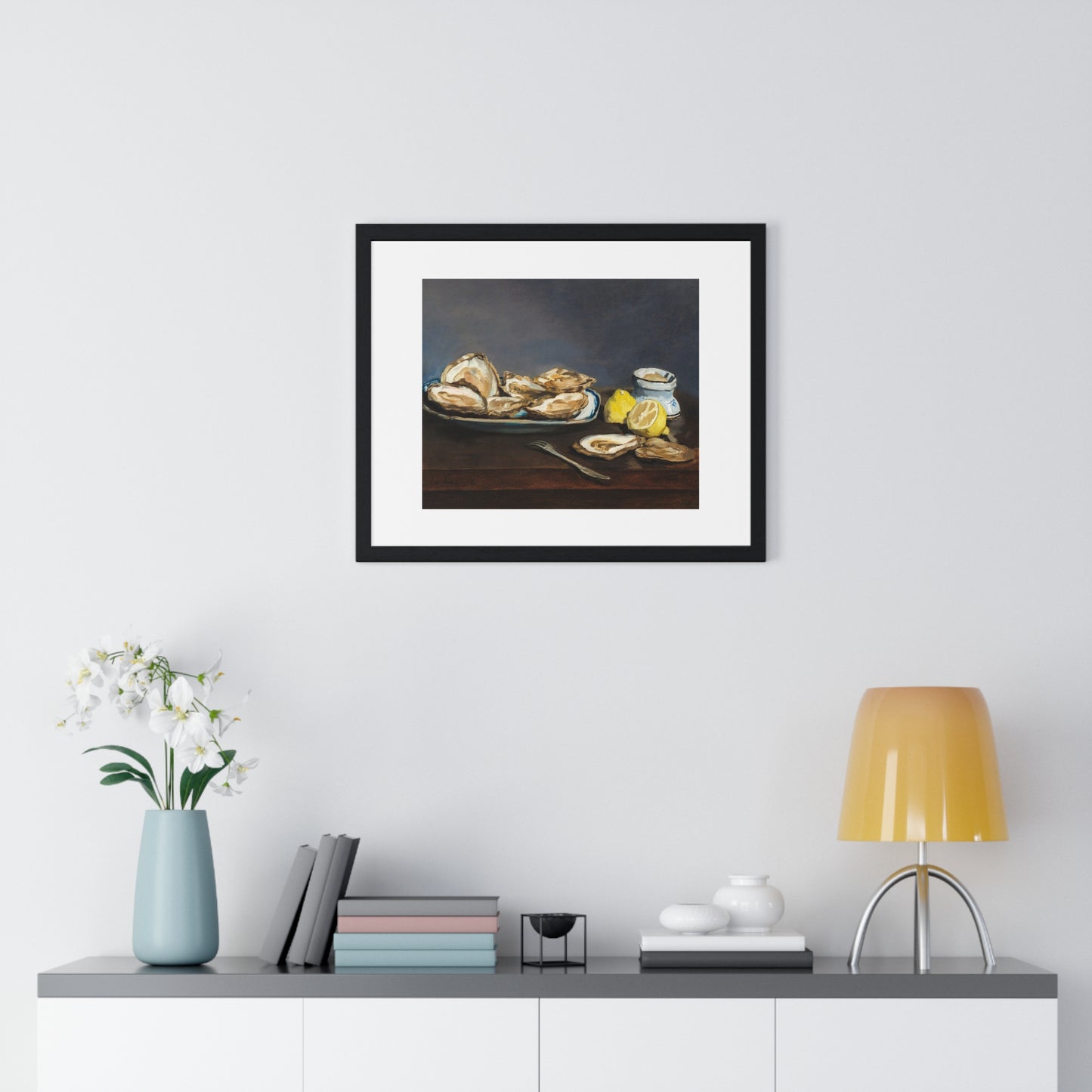 Oysters (1862) by Edouard Manet, from the Original, Framed Art Print