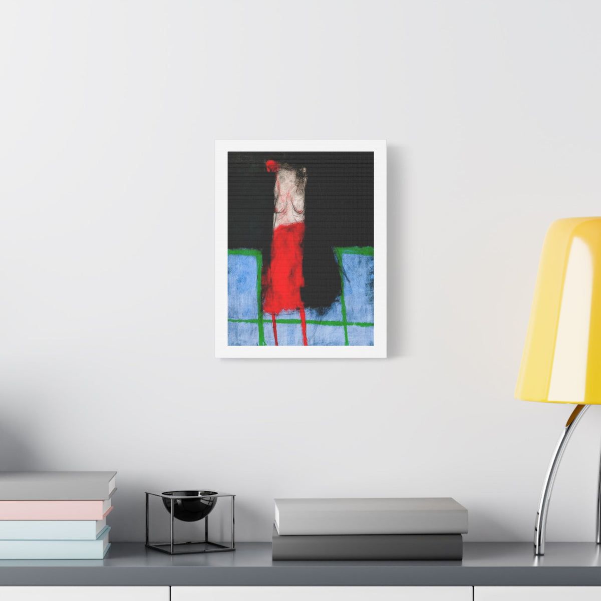 Grandmother, Neo-Surrealism, Art Print on Satin Canvas, Stretched