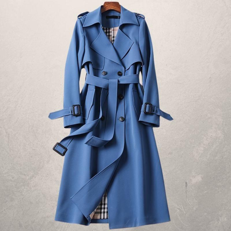 Vireous Classic Mid-Length Multi-Colours Women's Trench Coat