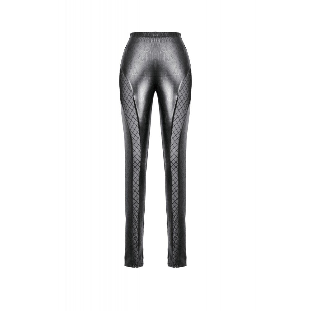Dark in Love Serpentine Mesh-Panel Leggings