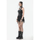 Dark in Love Vespera One-Shoulder Spiked Faux Leather Corset Top