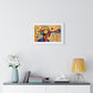 Mindful of Time, in the Style of Wassily Kandinsky 'Designed by AI' Framed Art Print