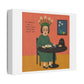 Lunch with my Anxiety, Cartoon Art Print on Canvas