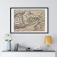 Jonah and the Whale 16th Century Print from the Original, Framed Art Print